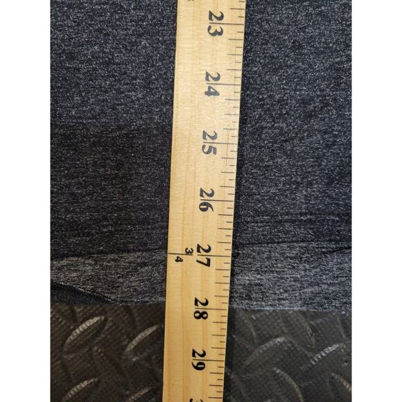 Athleta Long Sleeve Tunic Top Charcoal Gray Shimmer Surplice Neckline Size Small - Picture 6 of 8